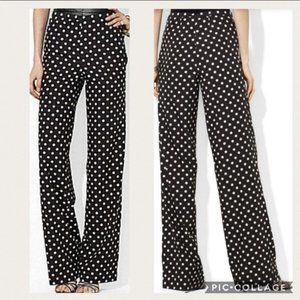 100% SILK Ralph Lauren Polka Dot Pants Size 10